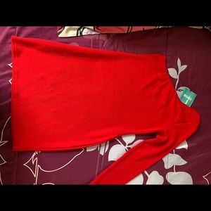 Misguided Red One Shoulder Dress